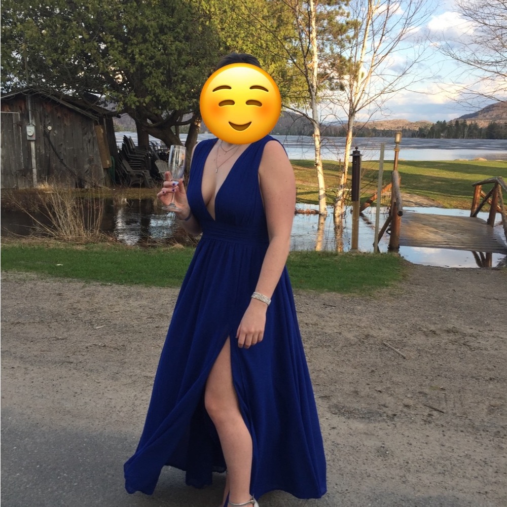 LULUS BLUE MEDIUM PROM DRESS
